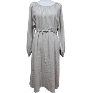 Grae Cove Linen Lagenlook Midi Dress Size Xl